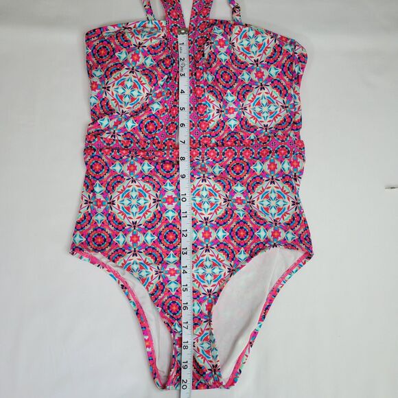 Laundry By Shelli Segal Mayan Escape one piece swimsuit Size Small EUC - Picture 6 of 6
